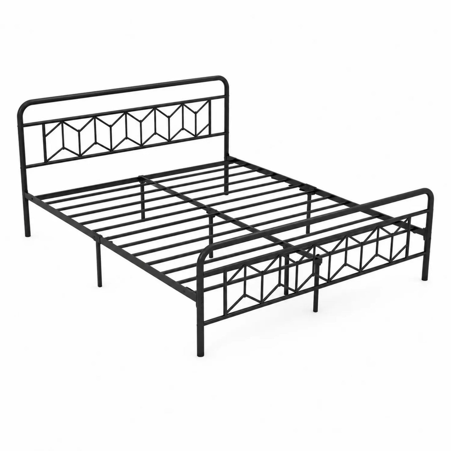 Metallbett Stahl Schwarz 200x140x35 cm